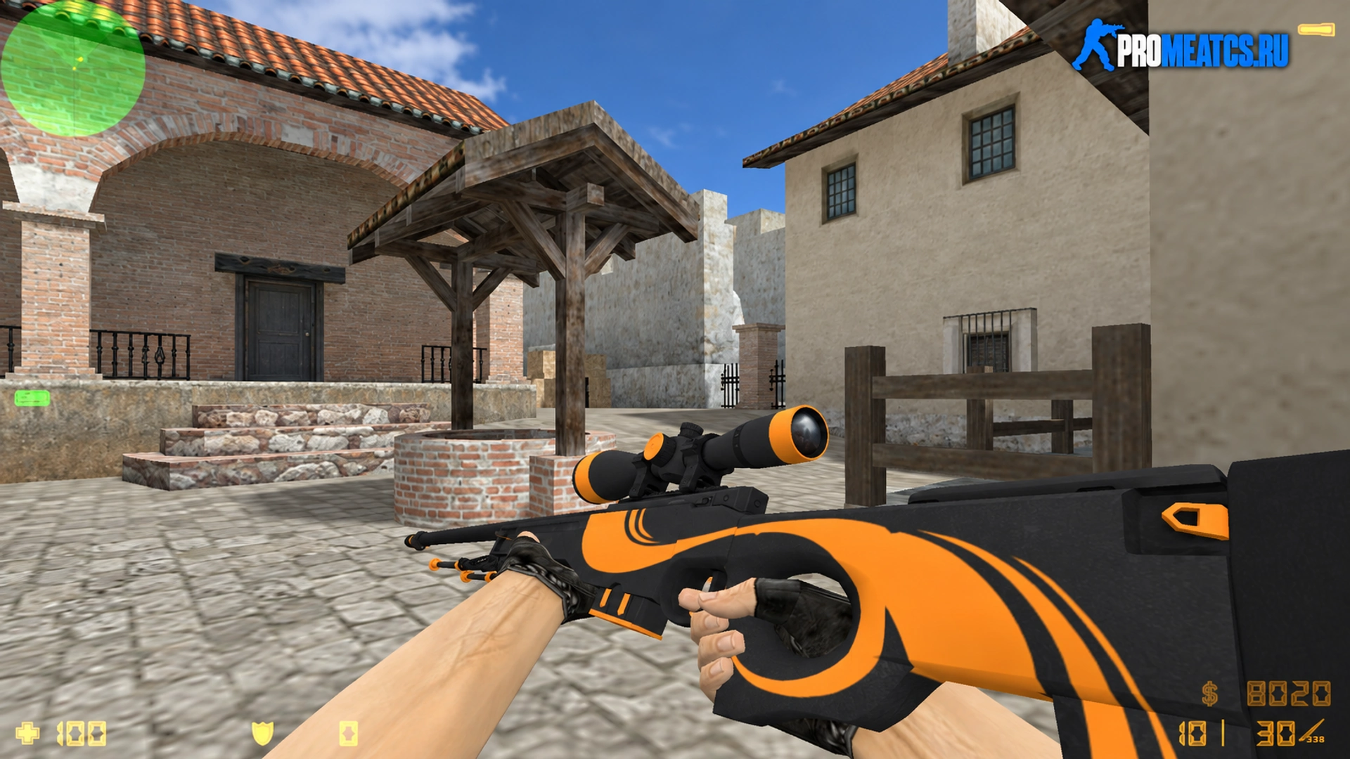 AWP «Оранжевая линия» — модель оружия для Counter-Strike 1.6
