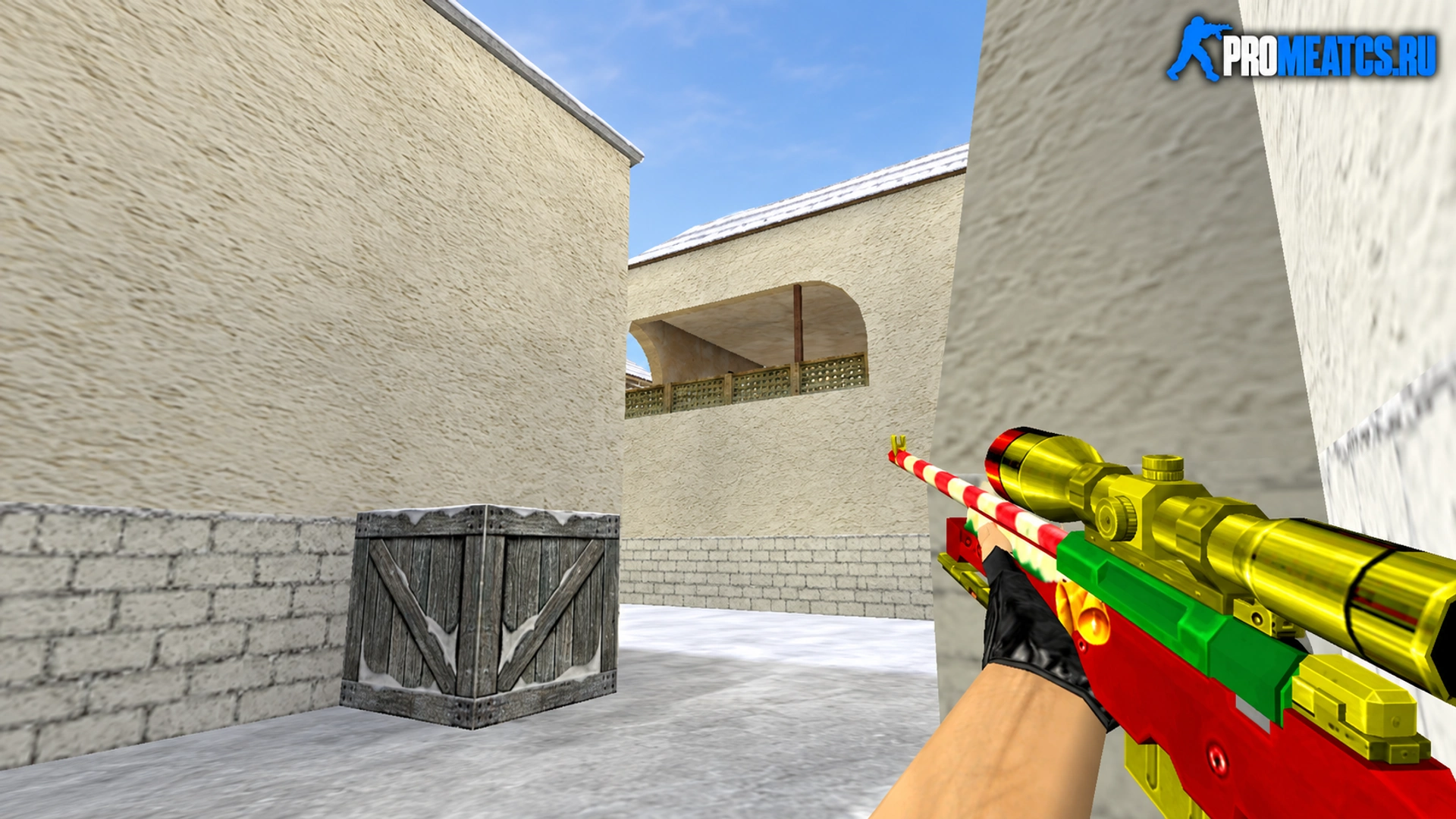 AWP «Санта» — модель оружия для Counter-Strike 1.6