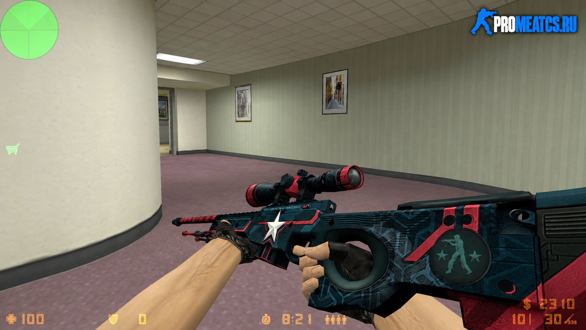 AWP «Капитанский удар» — модель оружия для Counter-Strike 1.6
