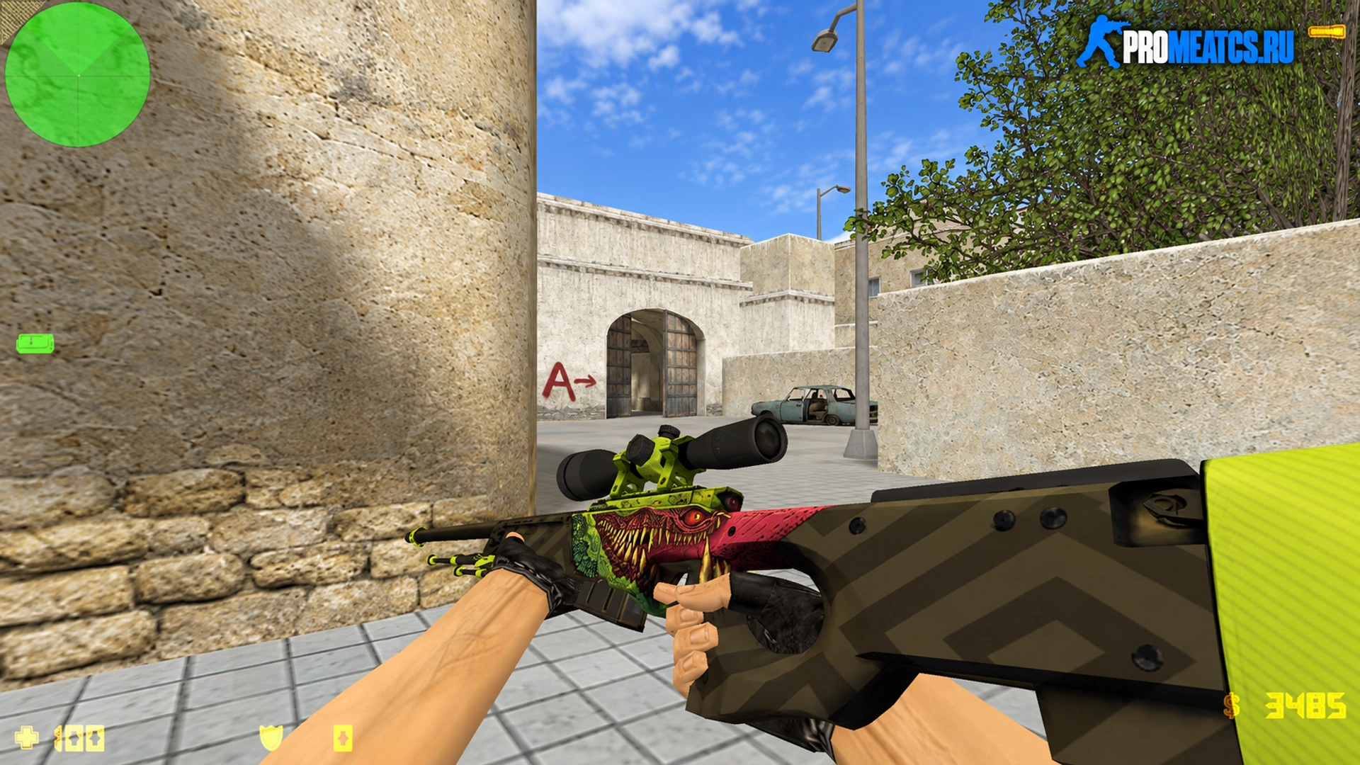 AWP «Зверь Глазго» — модель оружия для Counter-Strike 1.6