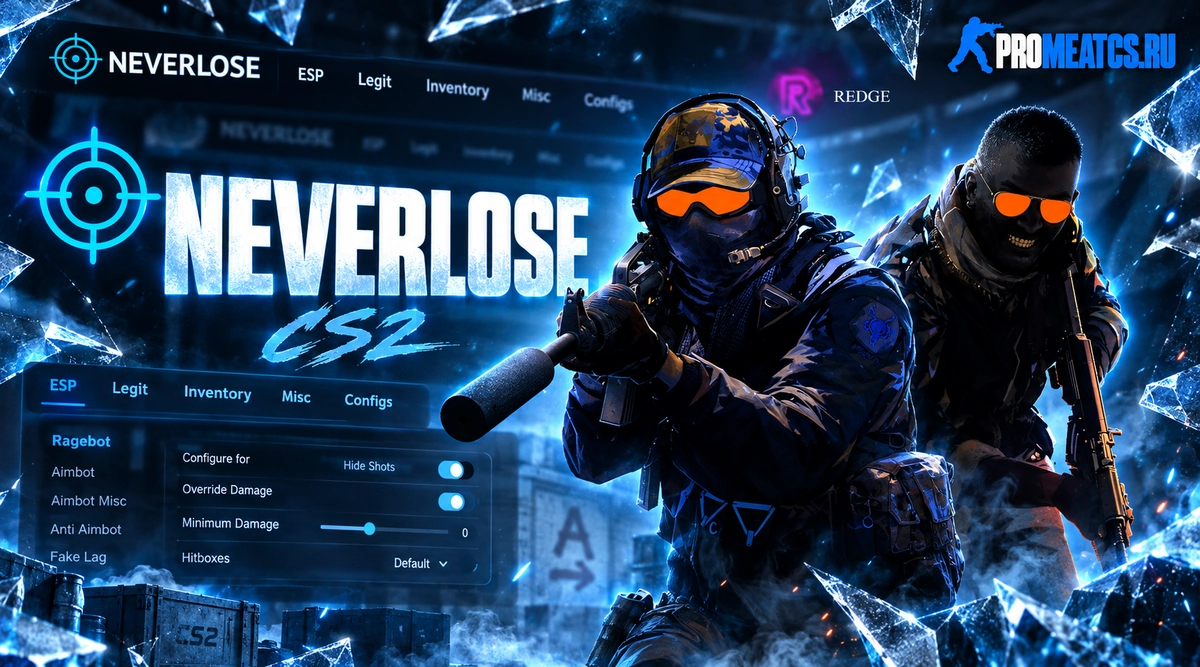 Neverlose — дополнительный игровой инструмент для Counter-Strike 2