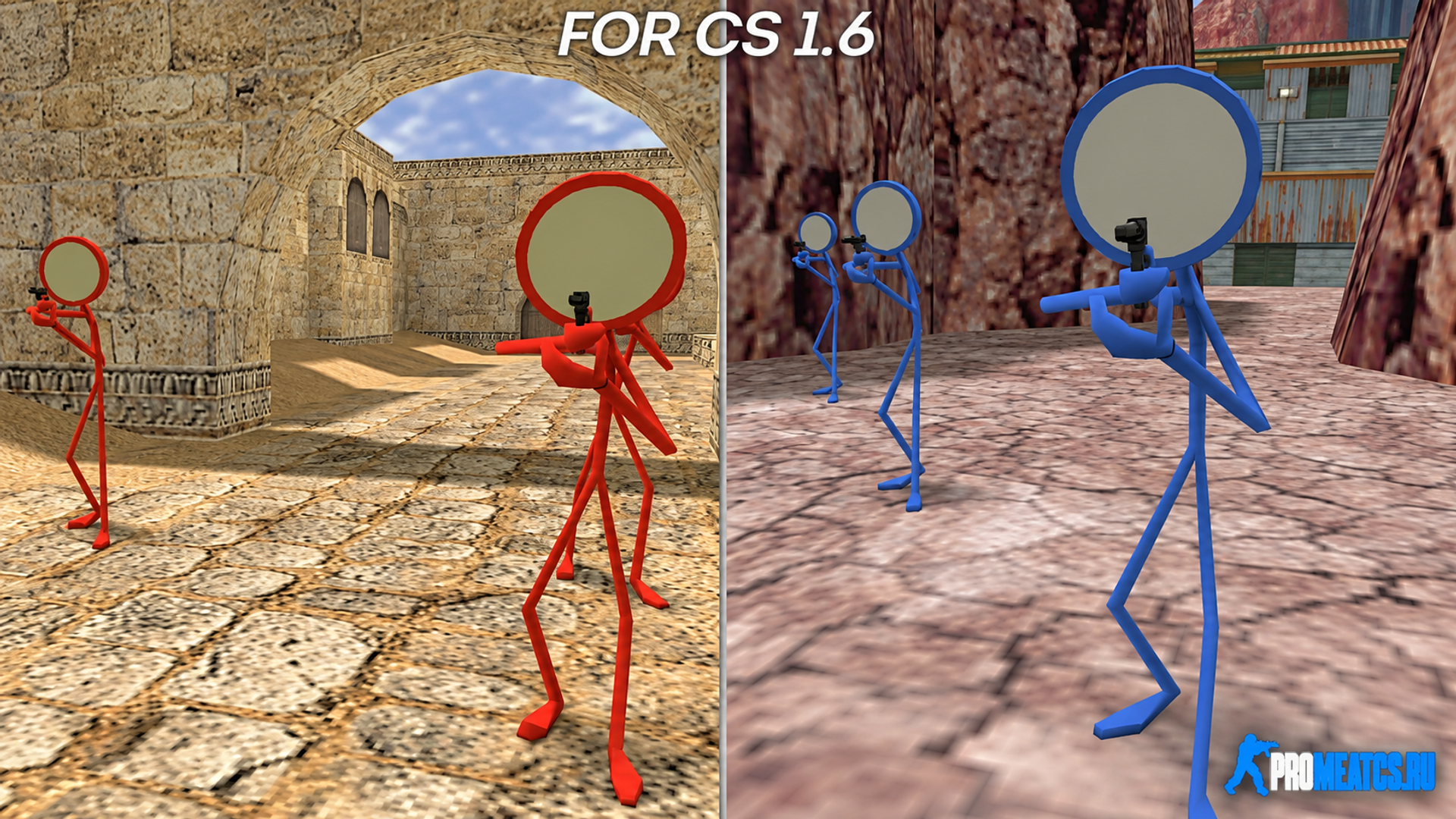 Модели игроков «Stickman» — модель игрока для Counter-Strike 1.6