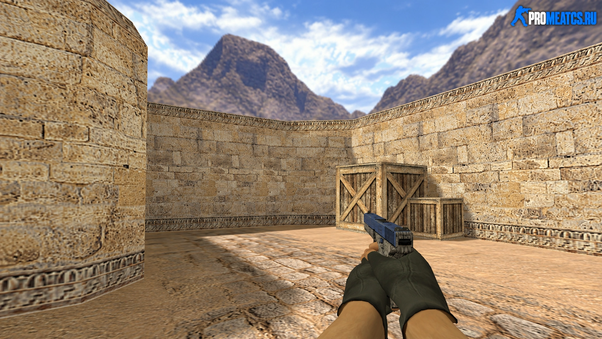 Glock Синяя трещина — модель оружия для Counter-Strike 1.6