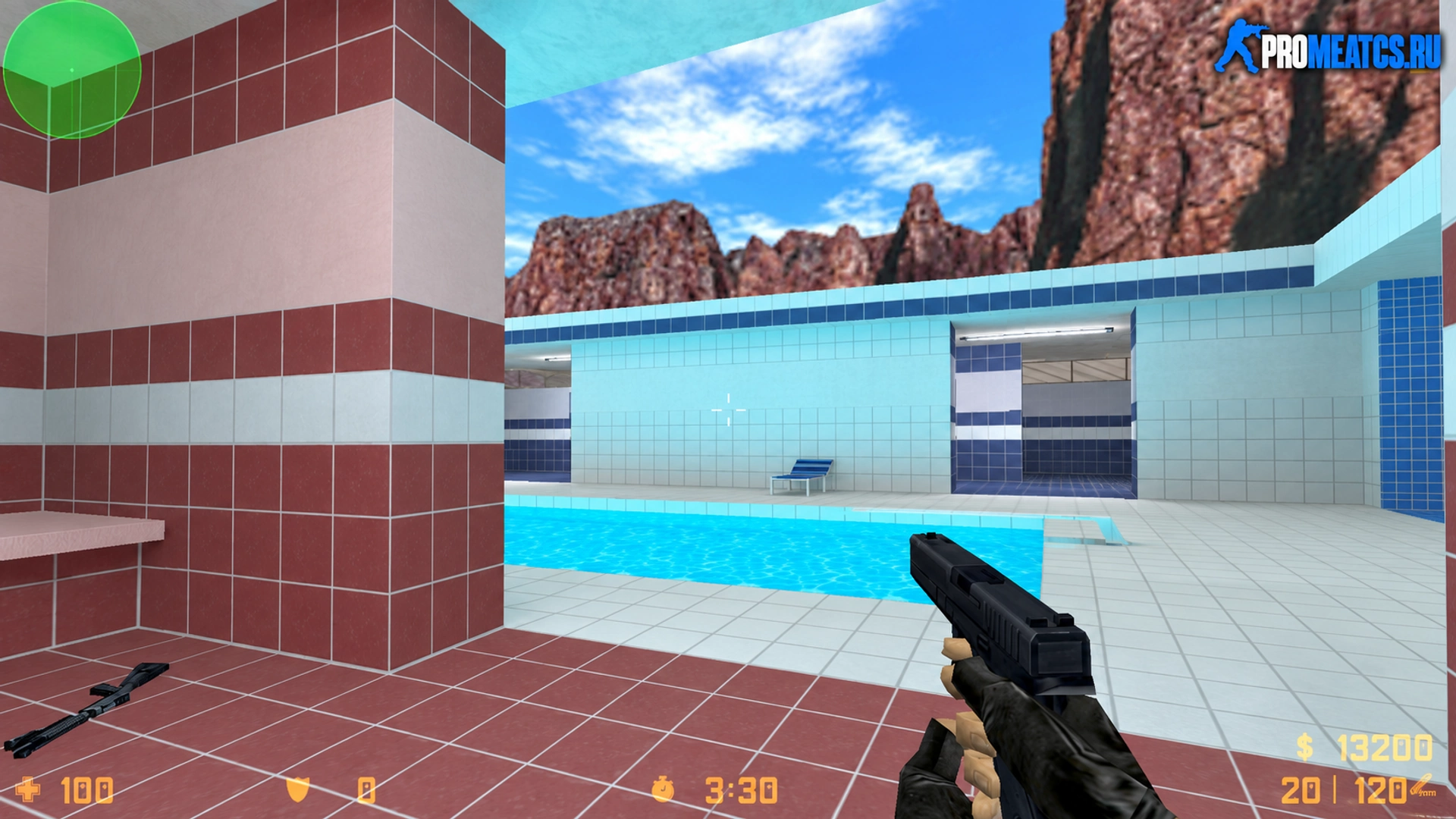 Стандартный Glock — модель оружия для Counter-Strike 1.6