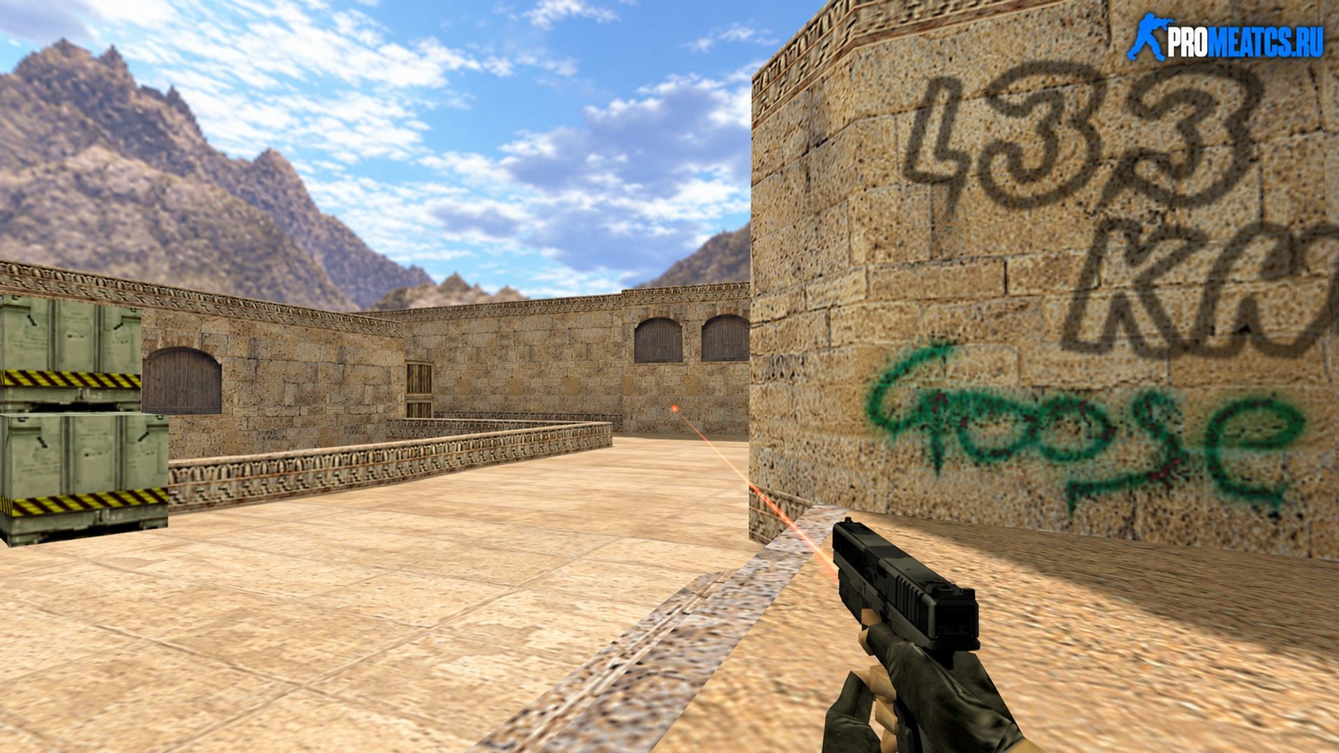 Glock с лазерным прицелом — модель оружия для Counter-Strike 1.6