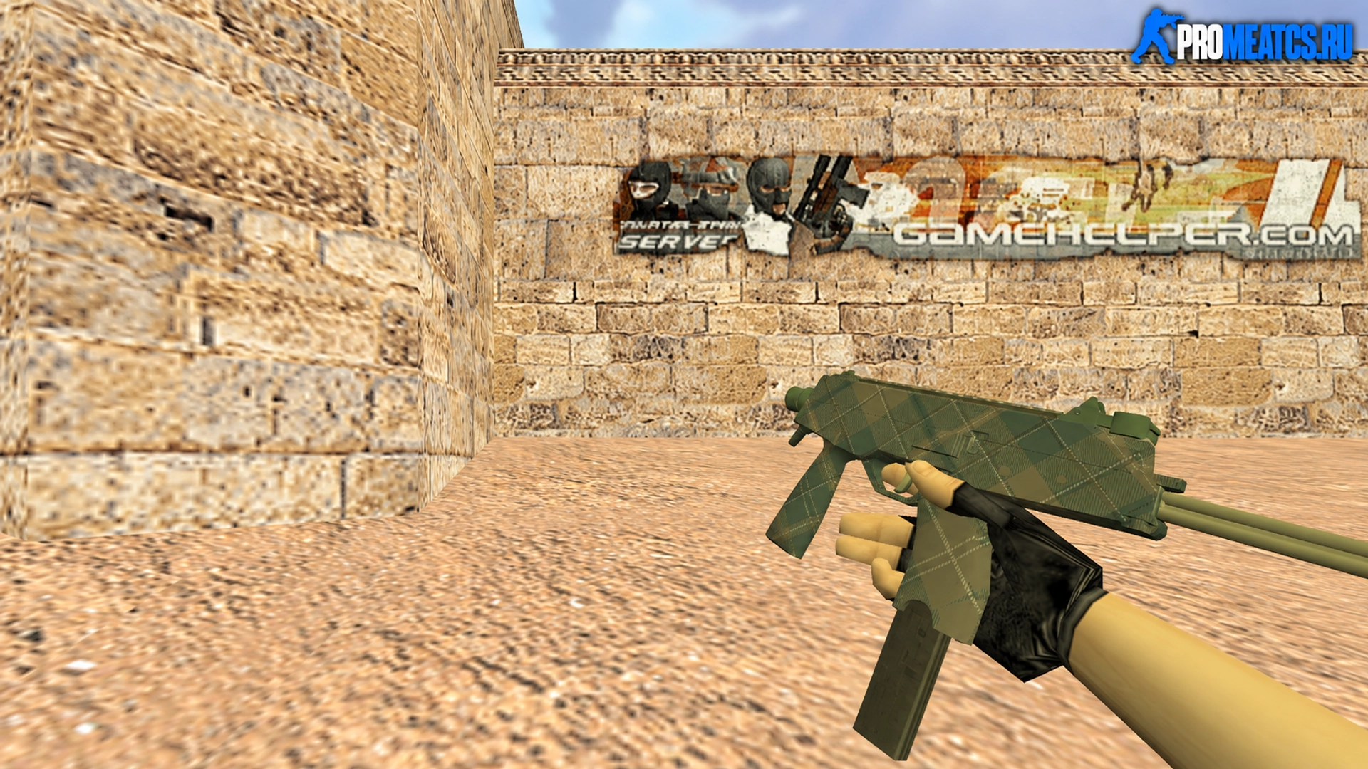 MP9 Зеленая клетка — модель оружия для Counter-Strike 1.6