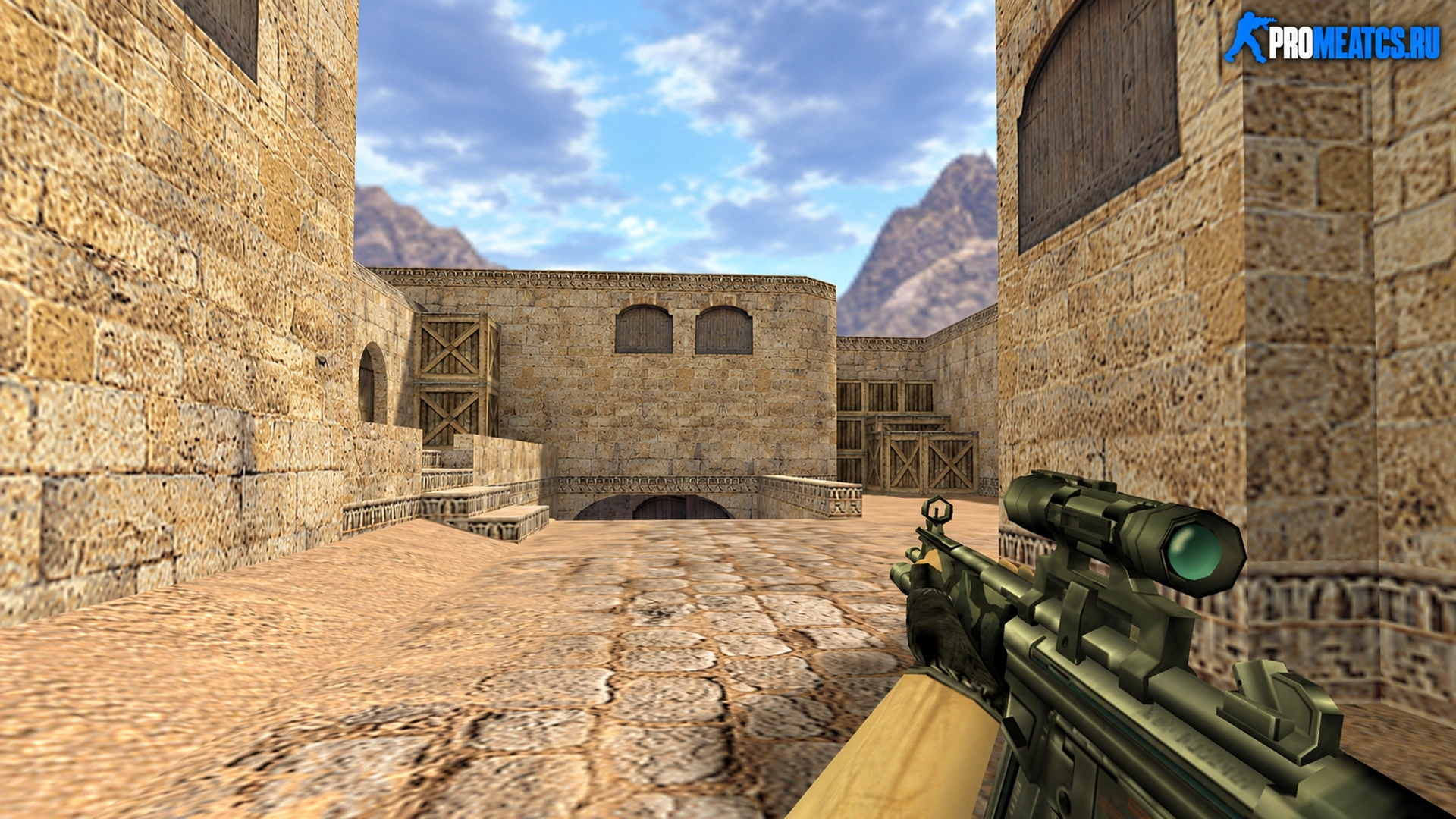 MP5 Камуфляж с оптикой — модель оружия для Counter-Strike 1.6