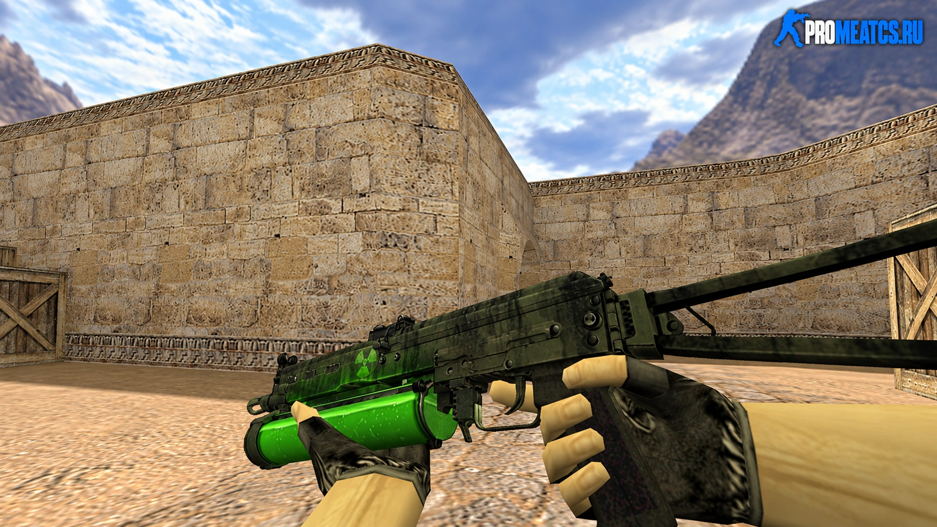 PP-19 Бизон Топливный стержень — модель оружия для Counter-Strike 1.6