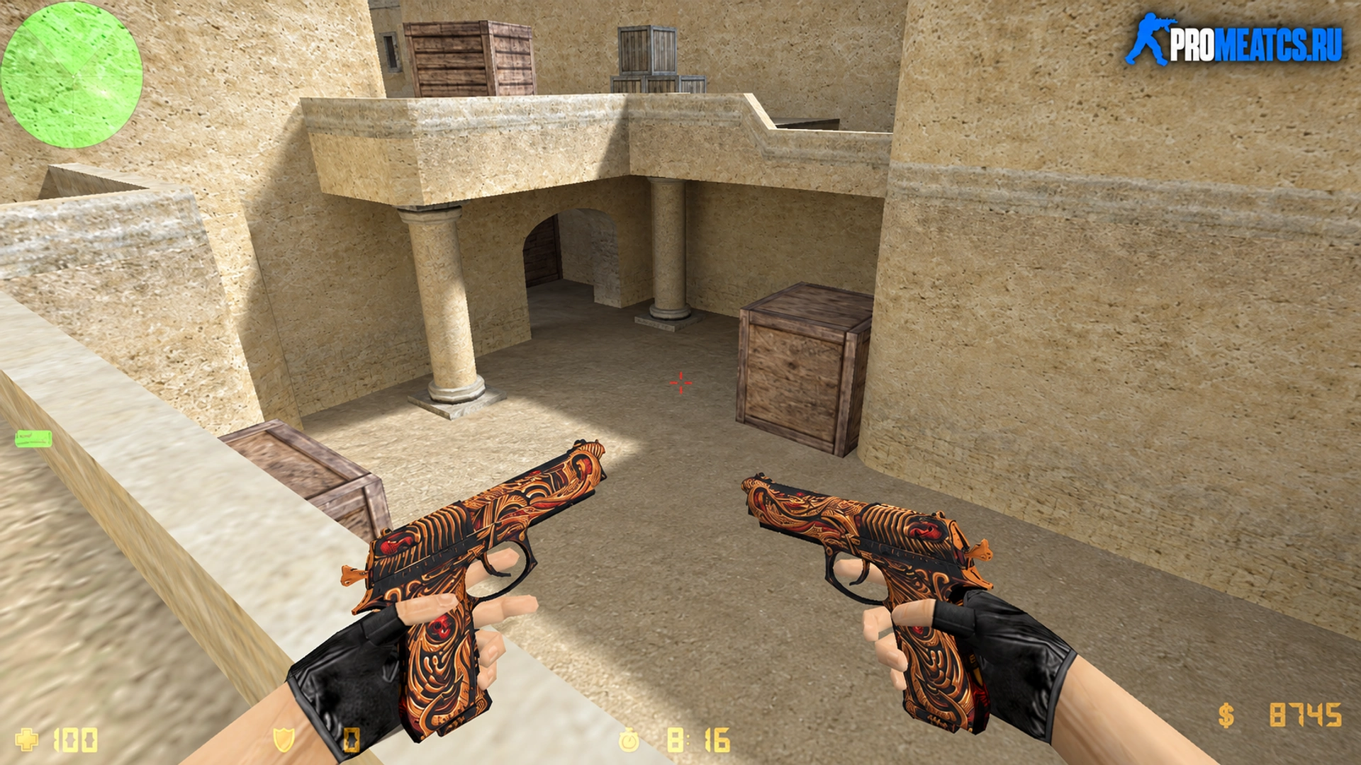 Dual Berettas Сухостой — модель оружия для Counter-Strike 1.6