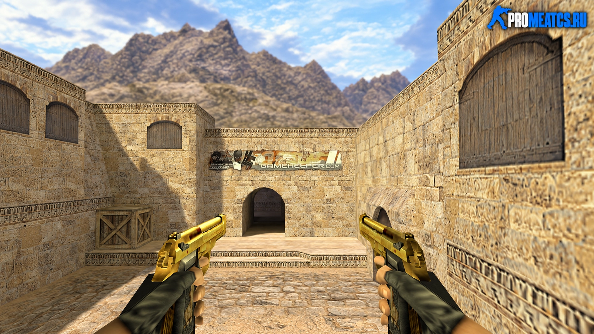 Dual Elites Золотой — модель оружия для Counter-Strike 1.6