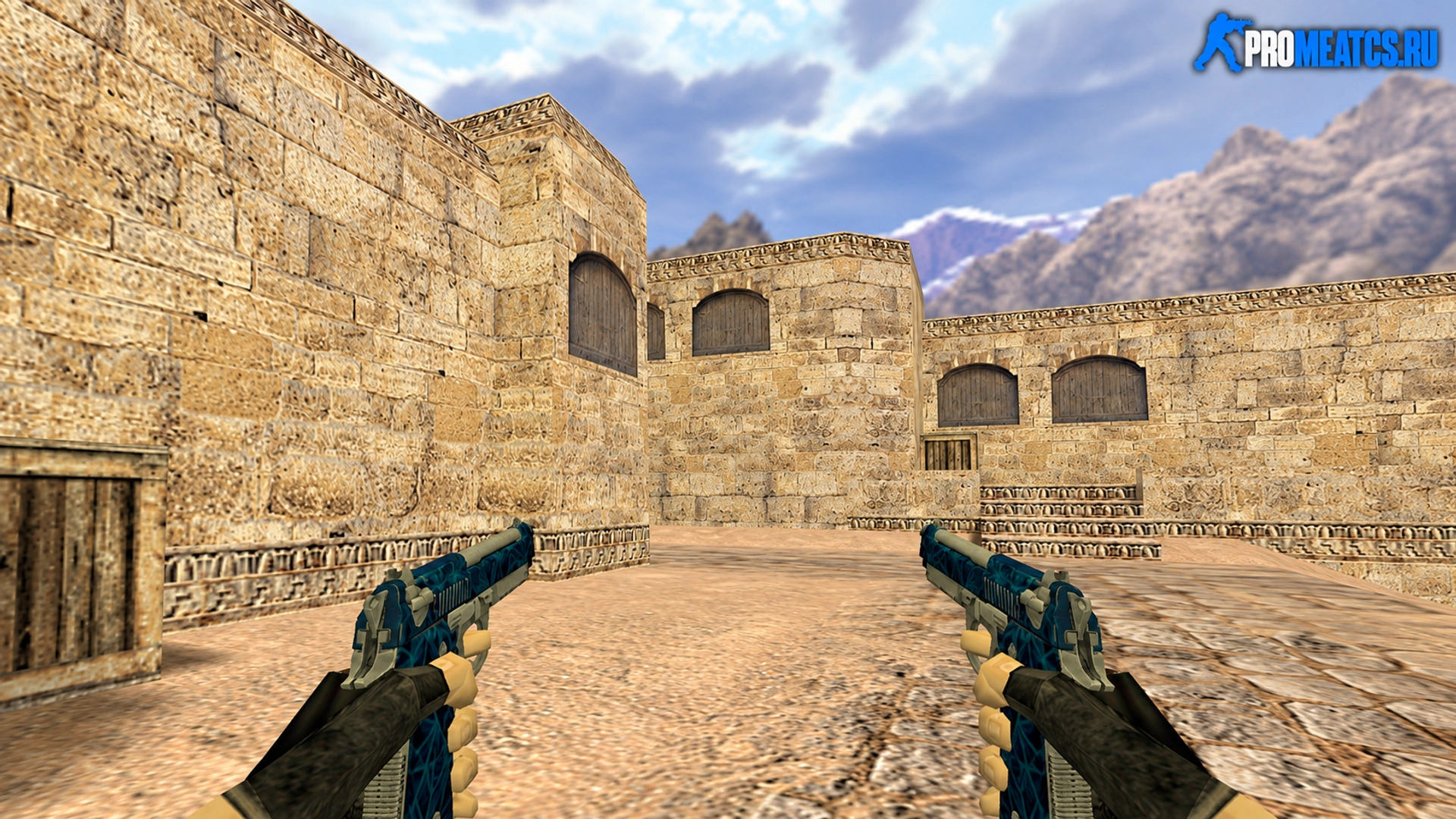 Dual Elites Синий кварц — модель оружия для Counter-Strike 1.6