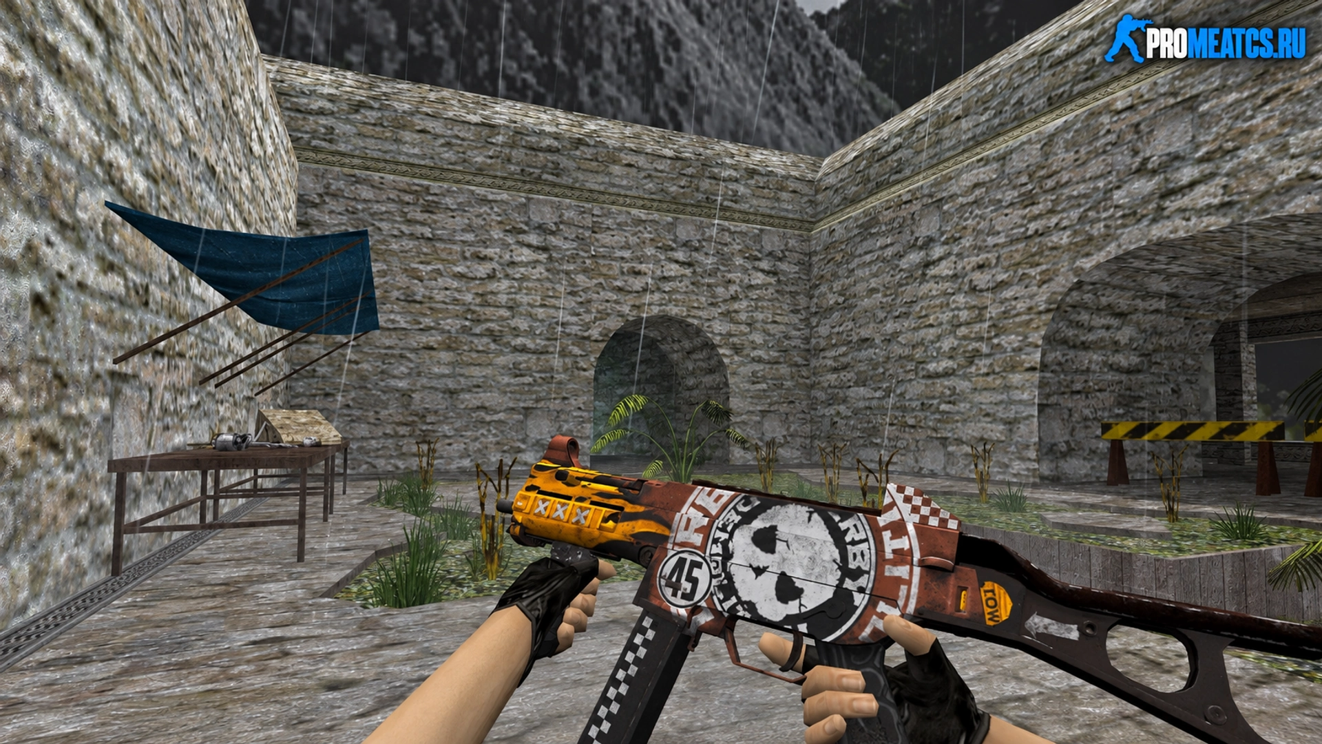 HD UMP-45 «Demolition Derby» — модель оружия для Counter-Strike 1.6