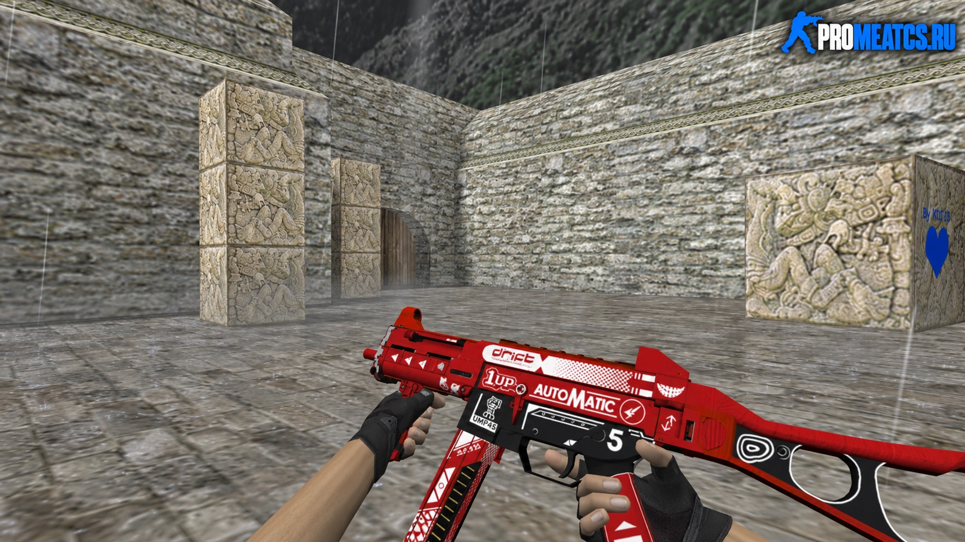HD UMP-45 «Automatic» — модель оружия для Counter-Strike 1.6