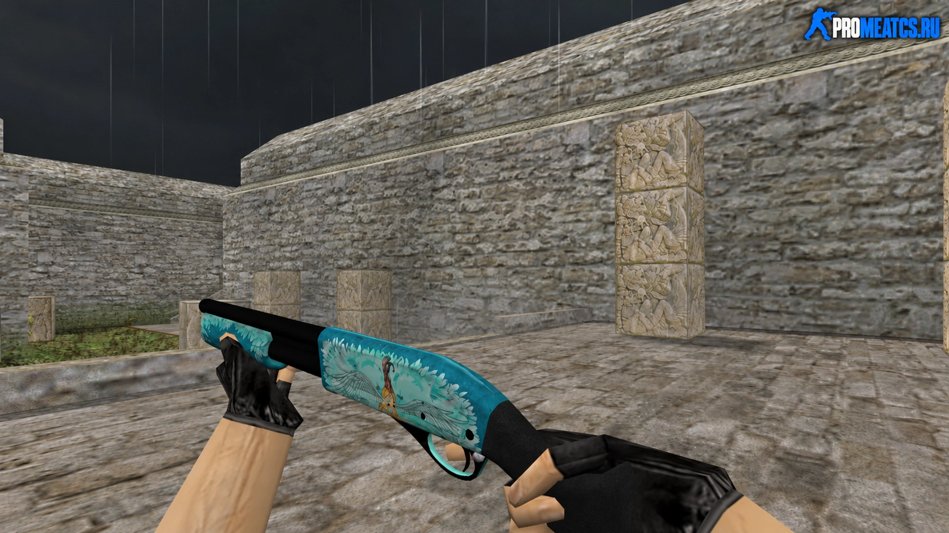HD Sawed-Off «Serenity» с анимацией осмотра — модель оружия для Counter-Strike 1.6