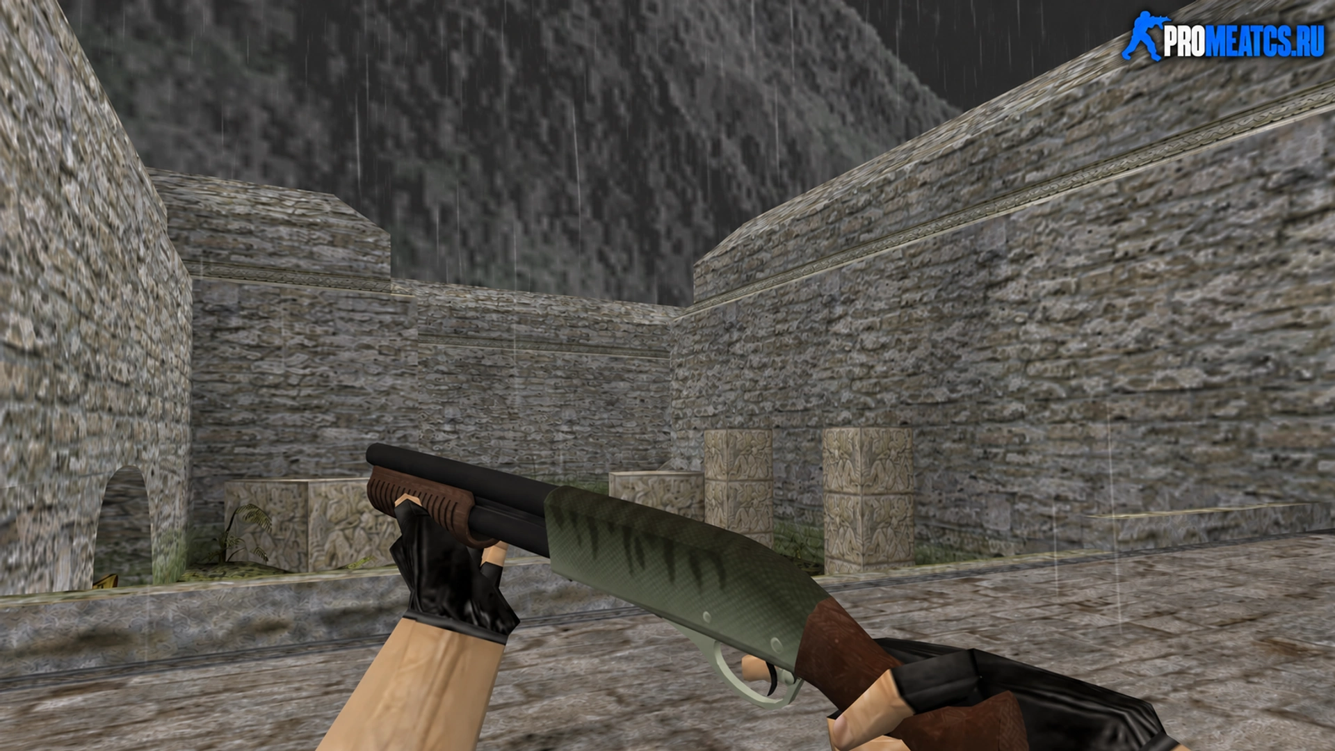 HD Sawed-Off «Zander» с анимацией осмотра — модель оружия для Counter-Strike 1.6