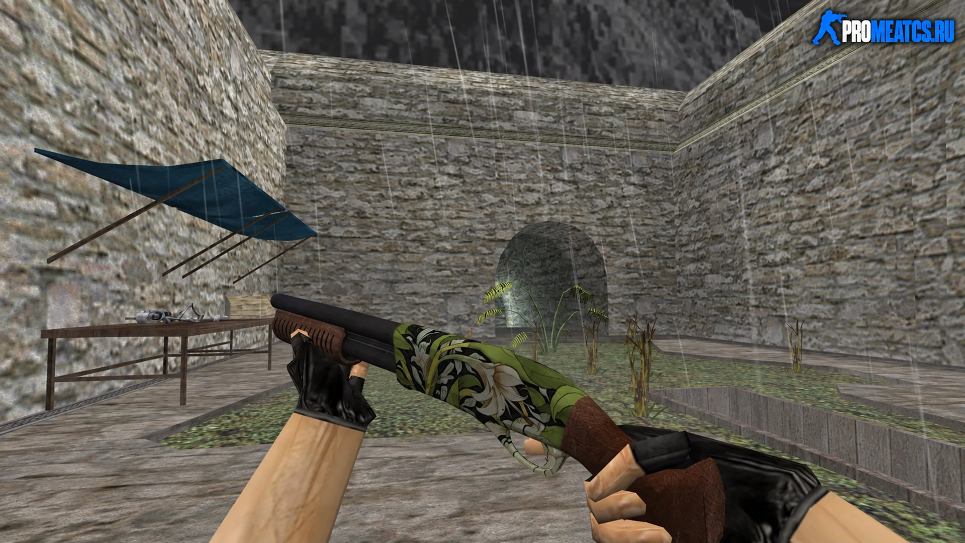 HD Sawed-Off «Morris» с анимацией осмотра — модель оружия для Counter-Strike 1.6