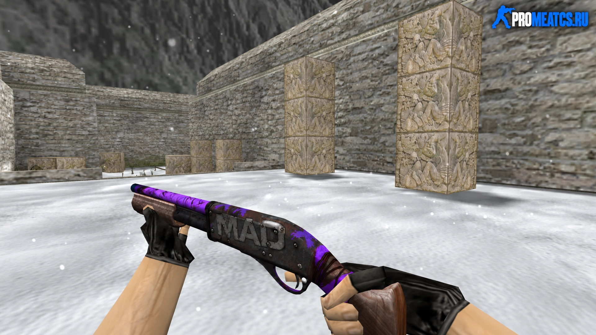 HD Sawed-Off «Purple Maniac» — модель оружия для Counter-Strike 1.6