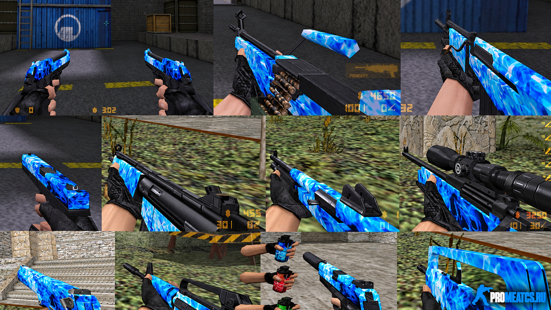 Пак моделей оружия «Ice Blast» — модель оружия для Counter-Strike 1.6