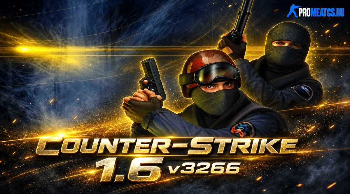 Сборка CS 1.6 v3266 — стабильная и чистая версия игры