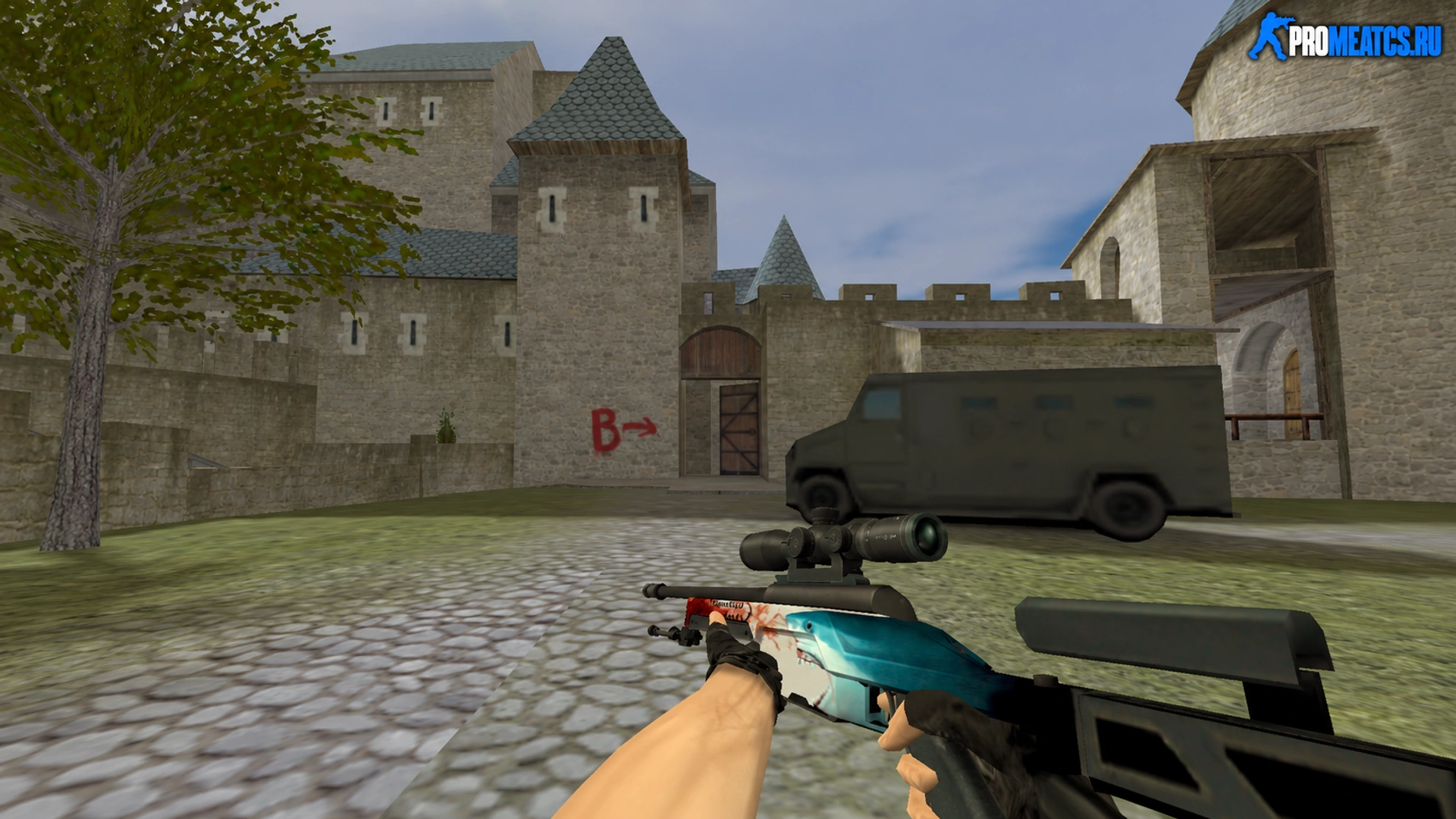 SSG 08 «Кровь в воде» — модель оружия для Counter-Strike 1.6