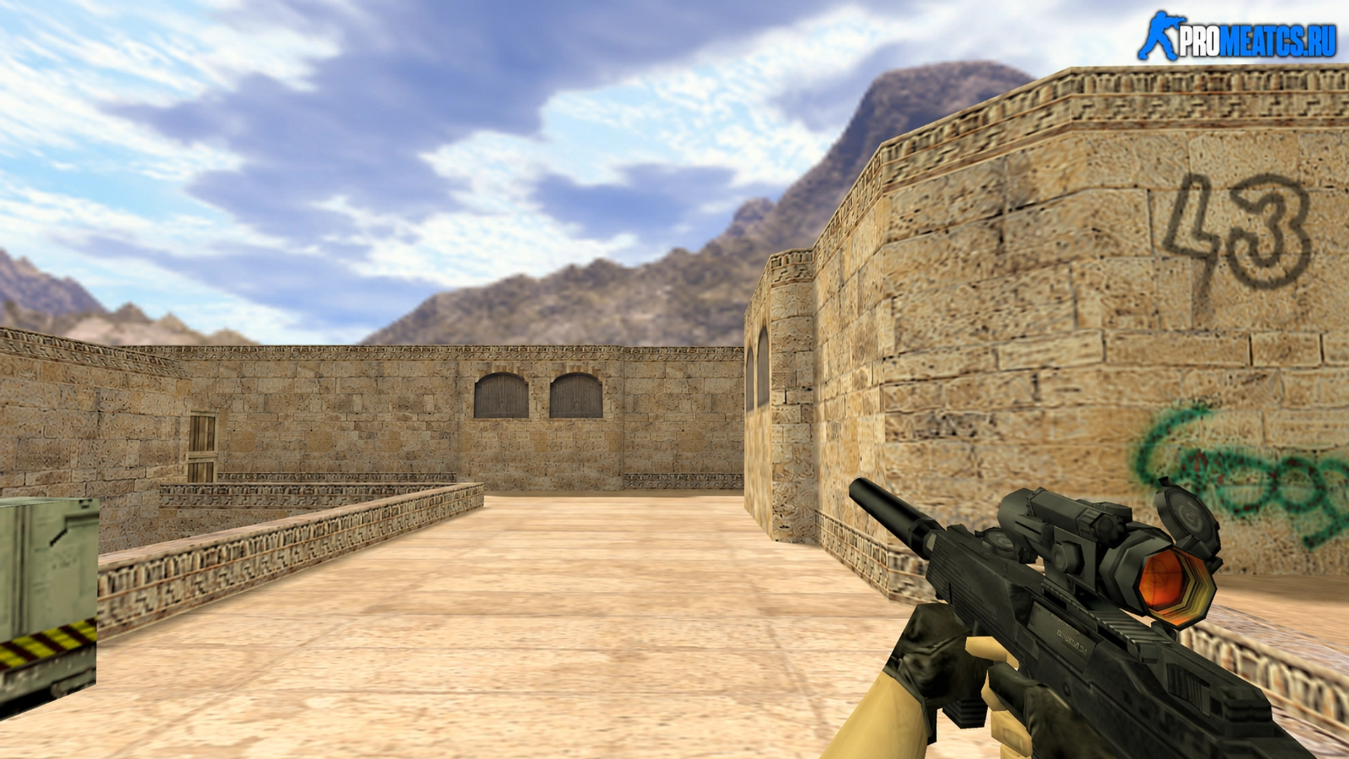 TMP с оптическим прицелом — модель оружия для Counter-Strike 1.6