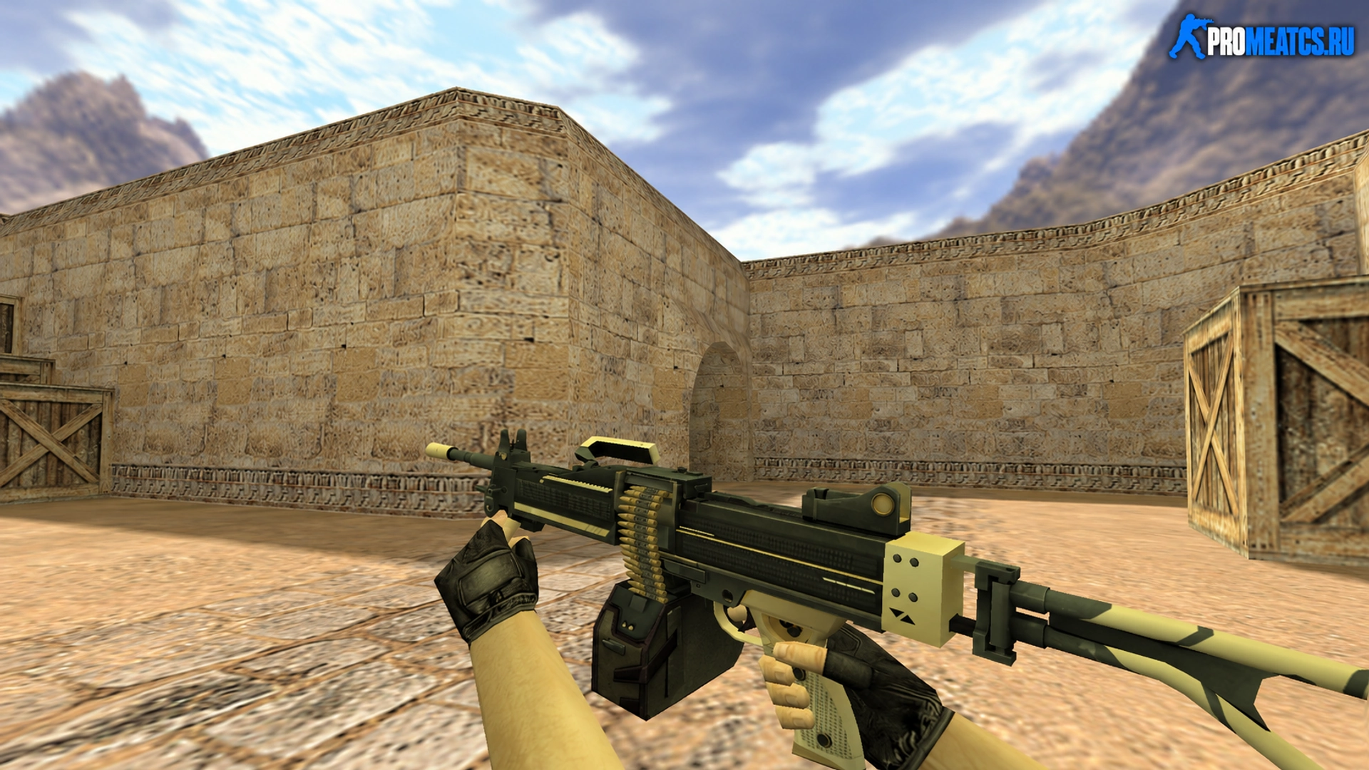Negev «Пустынная атака» — модель оружия для Counter-Strike 1.6