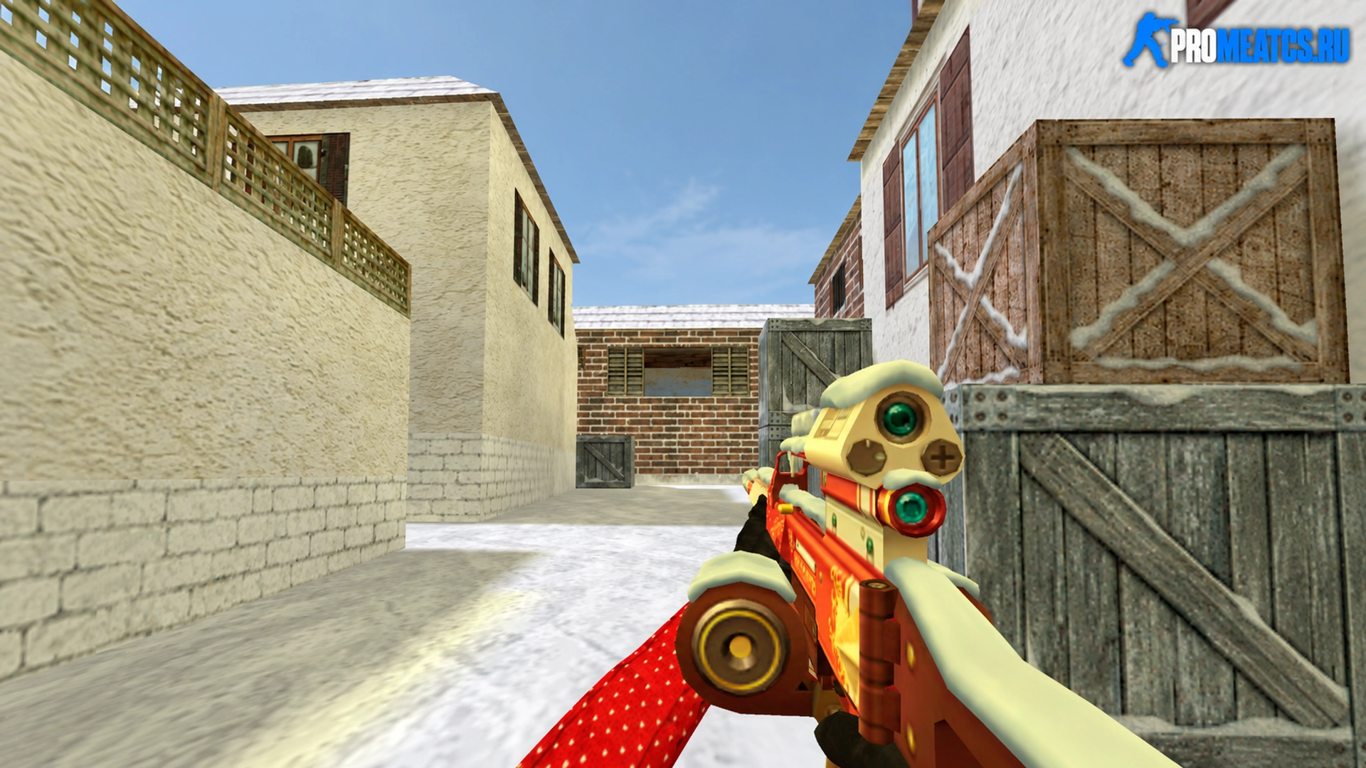 Новогодний пулемёт — модель оружия для Counter-Strike 1.6