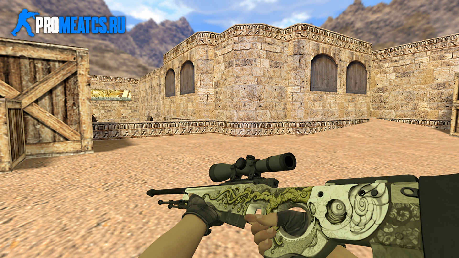 AWP «Worm God» — модель оружия для Counter-Strike 1.6