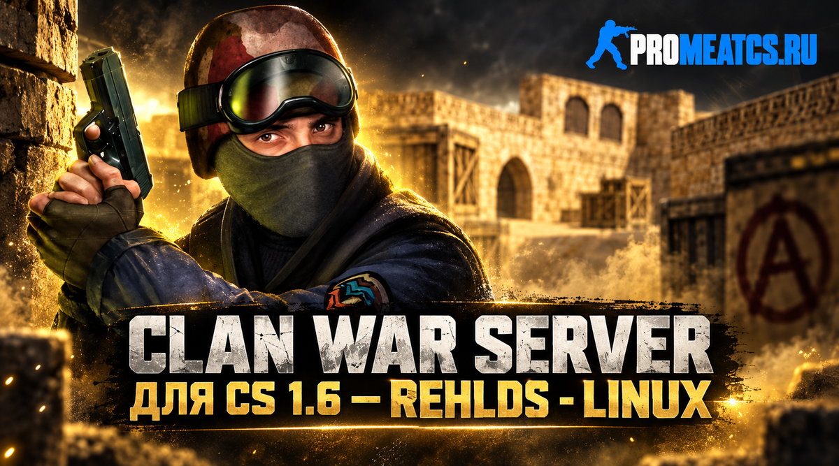 Готовый ReHLDS CW сервер CS 1.6 для Linux — сборка сервера для Counter-Strike 1.6