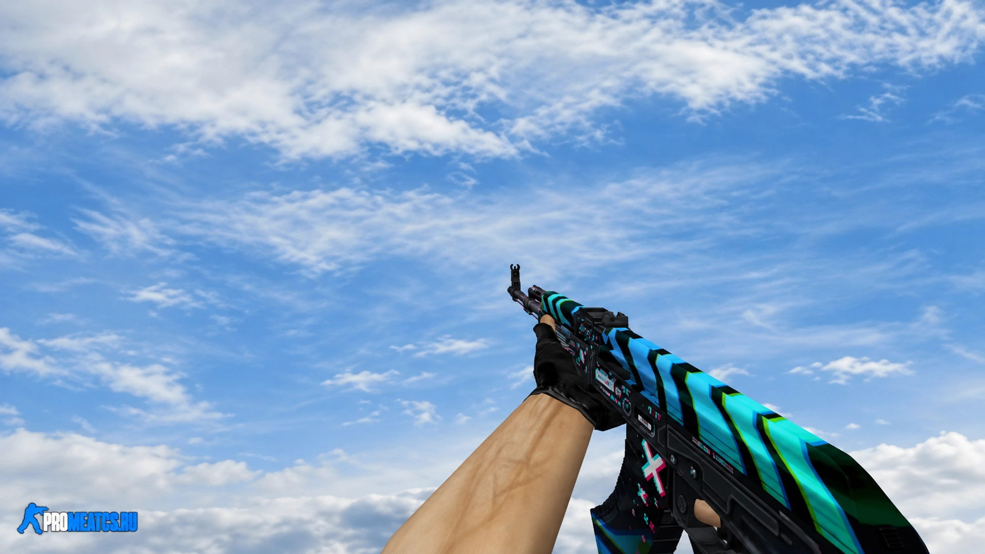 Пак оружия «Chromatic Aberration Candy Blue» — модель оружия для Counter-Strike 1.6