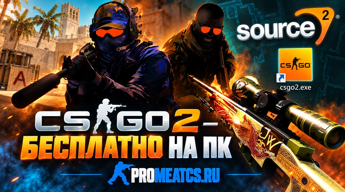 Сборка CS GO 2 бесплатно на ПК