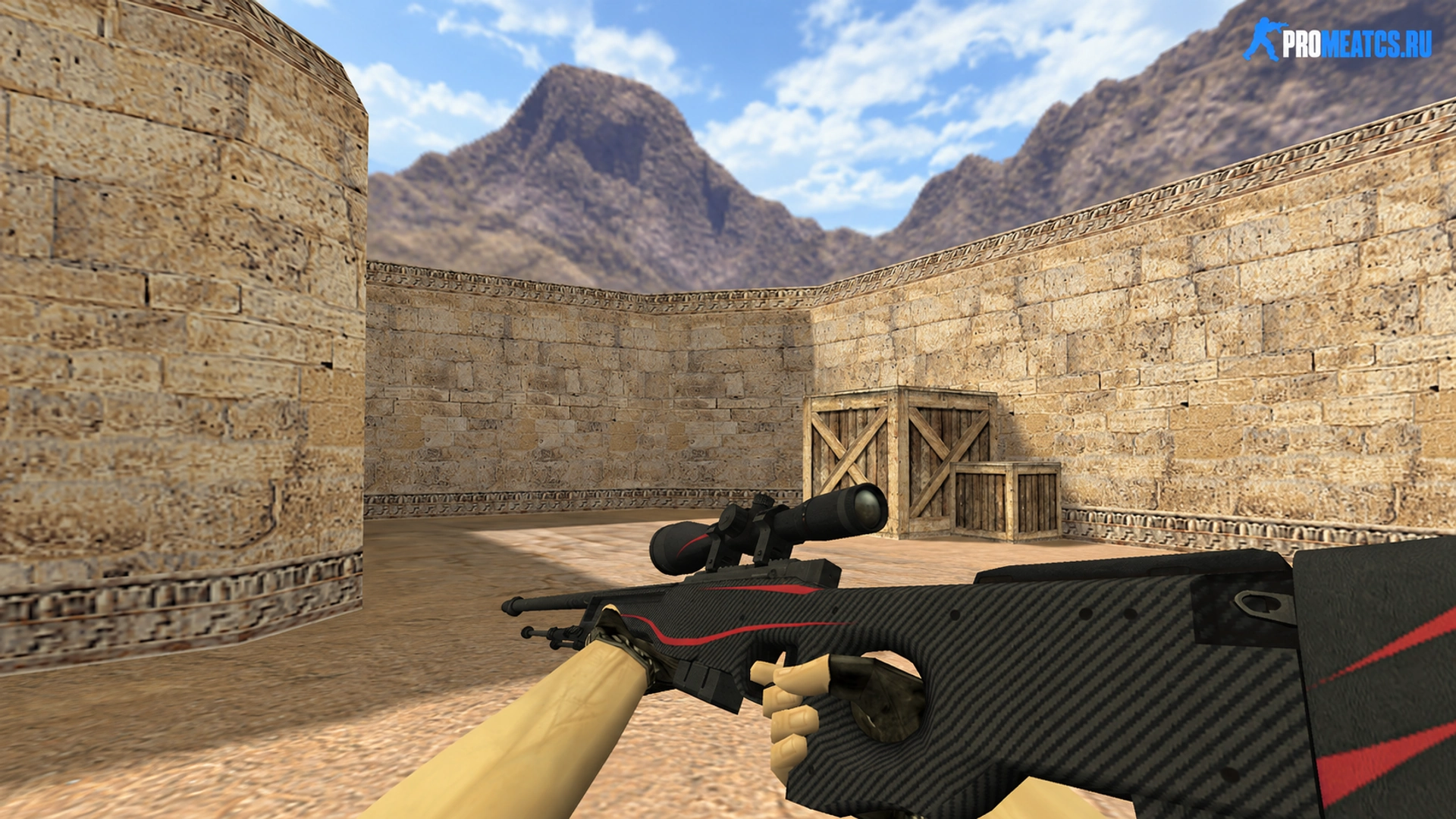 AWP Красная линия — модель оружия для Counter-Strike 1.6
