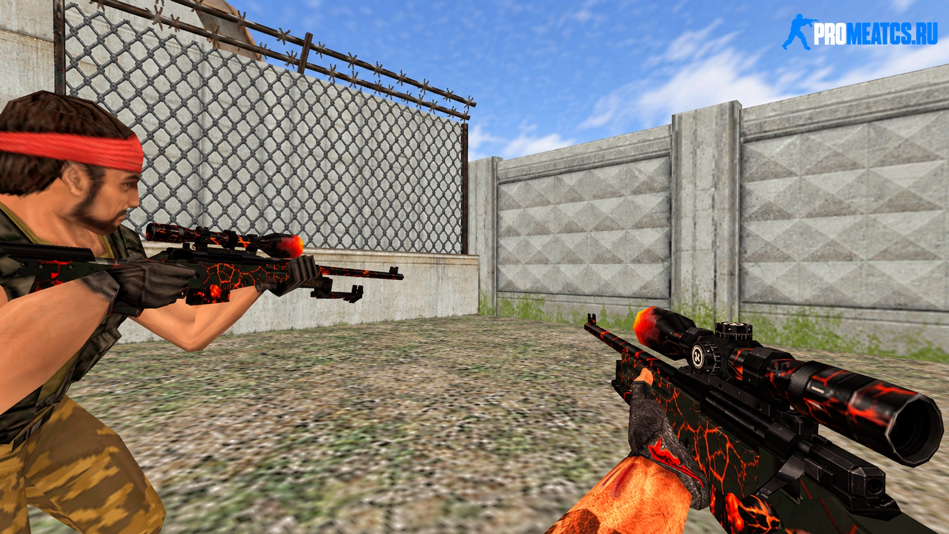 AWP Огонь — модель оружия для Counter-Strike 1.6