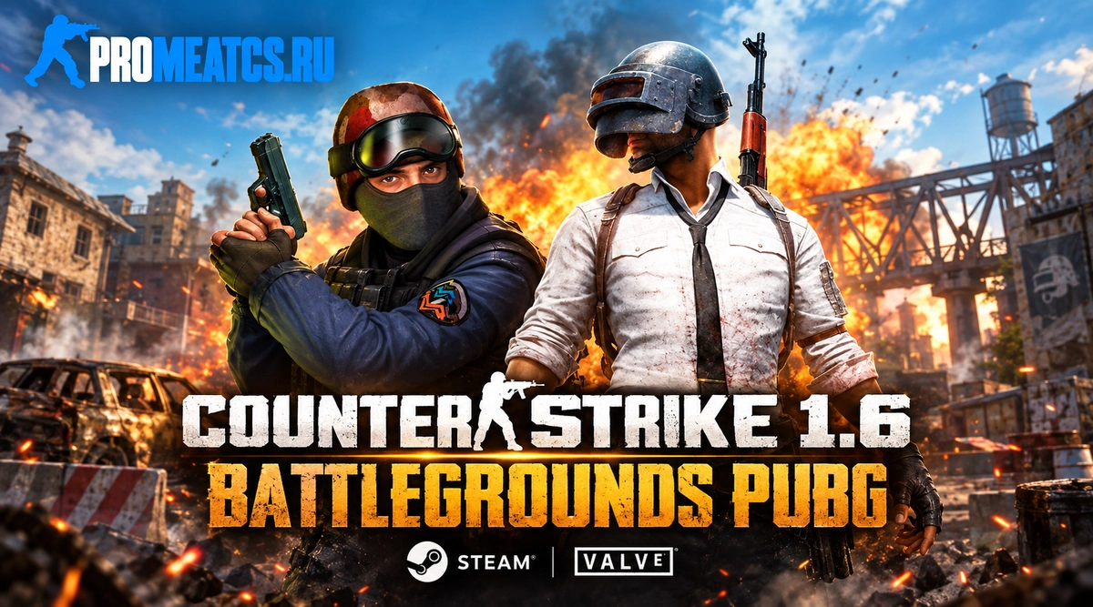 Сборка CS 1.6 Battlegrounds Pubg