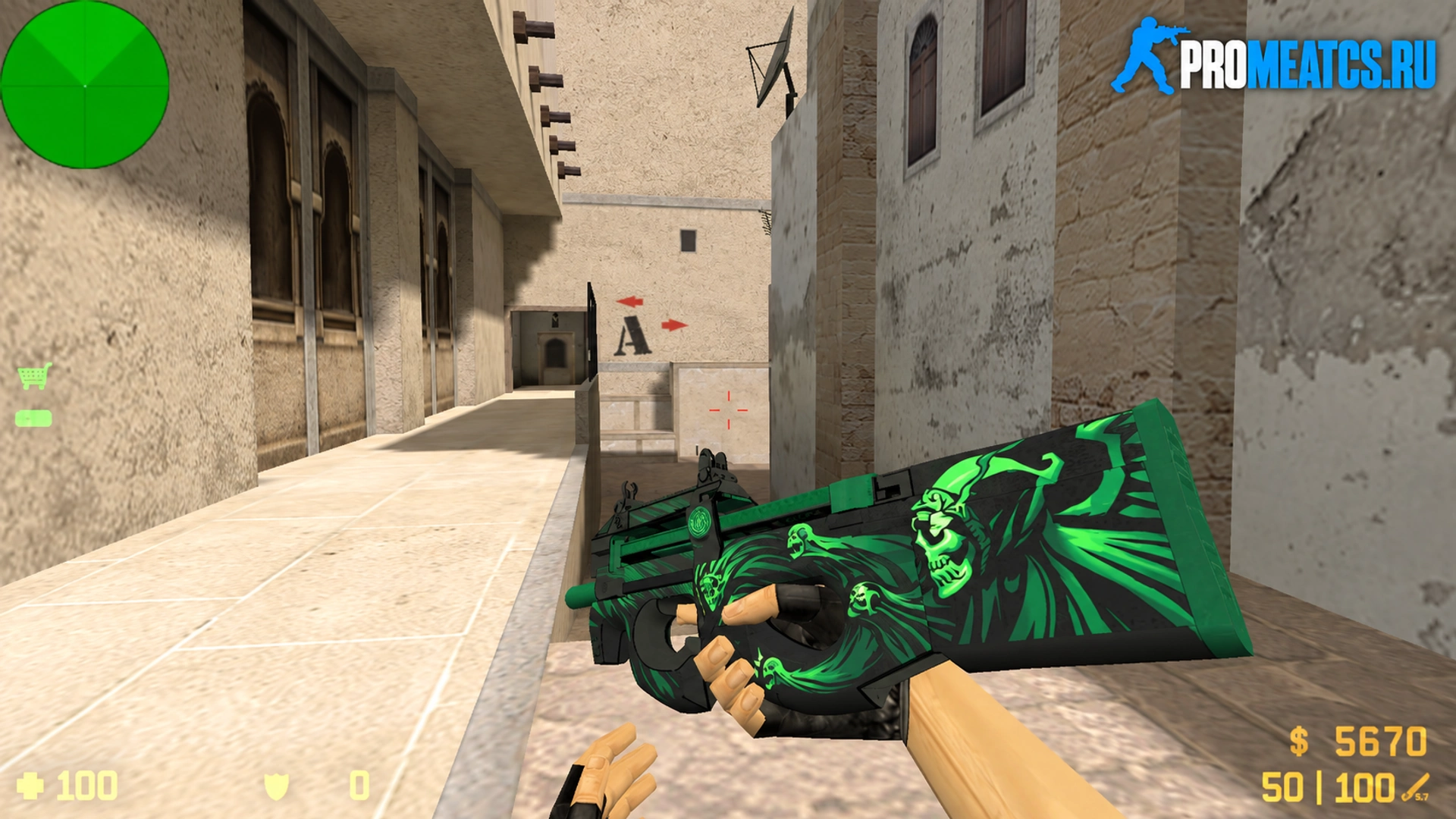 P90 Мрак — модель оружия для Counter-Strike 1.6