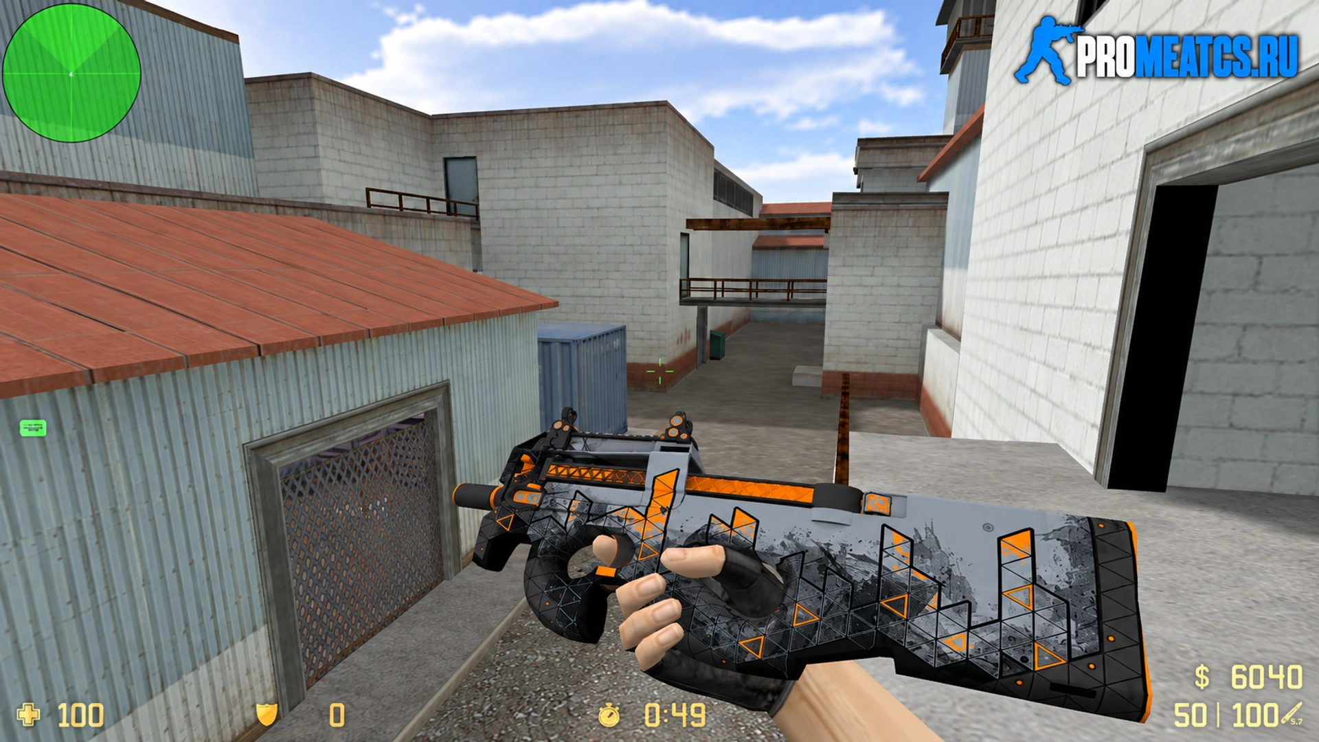 P90 Треугольник — модель оружия для Counter-Strike 1.6