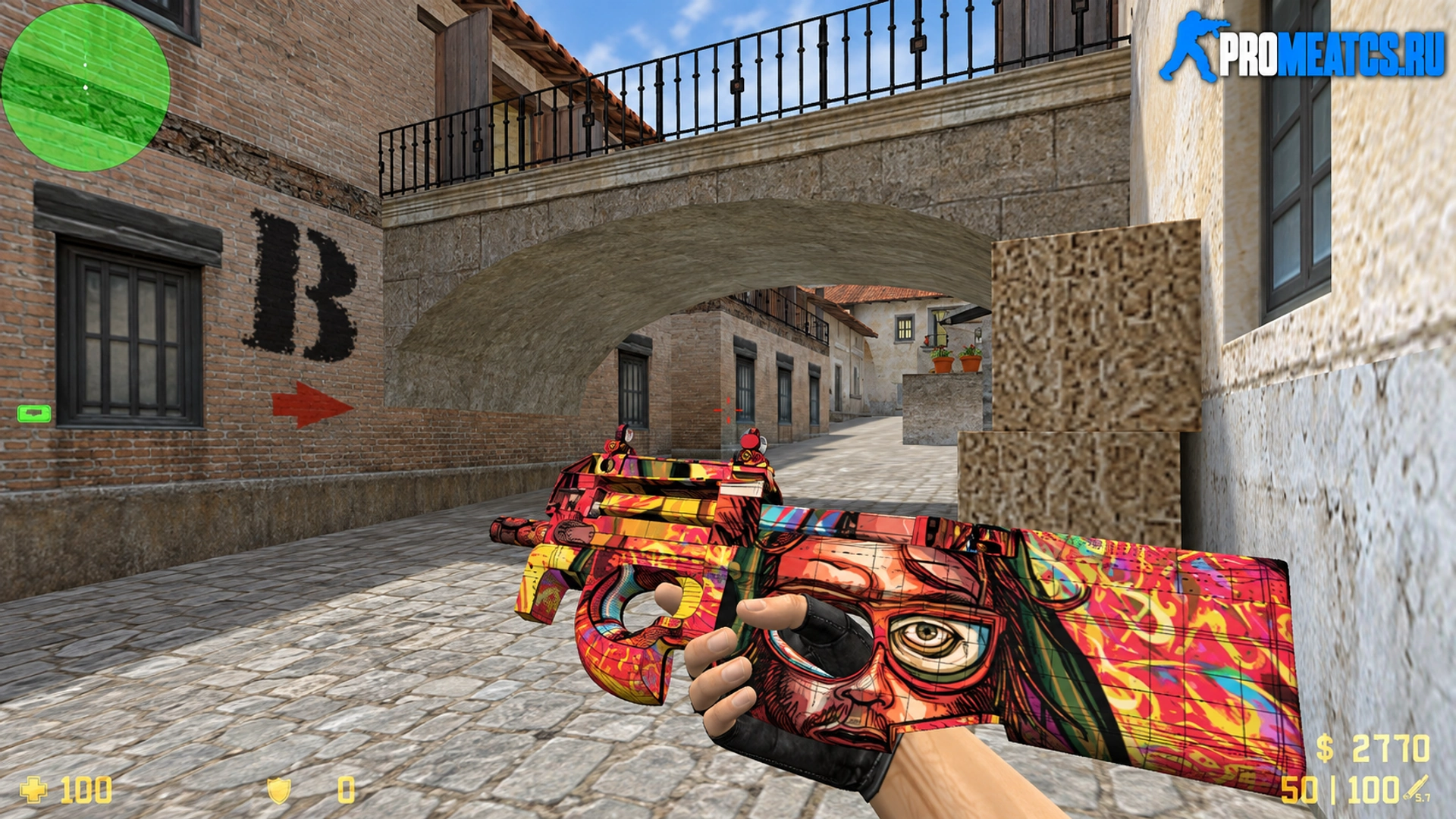 P90 Горячая Линия — модель оружия для Counter-Strike 1.6