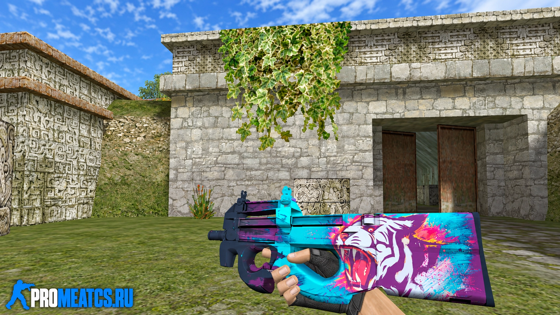 P90 Grimalkin — модель оружия для Counter-Strike 1.6