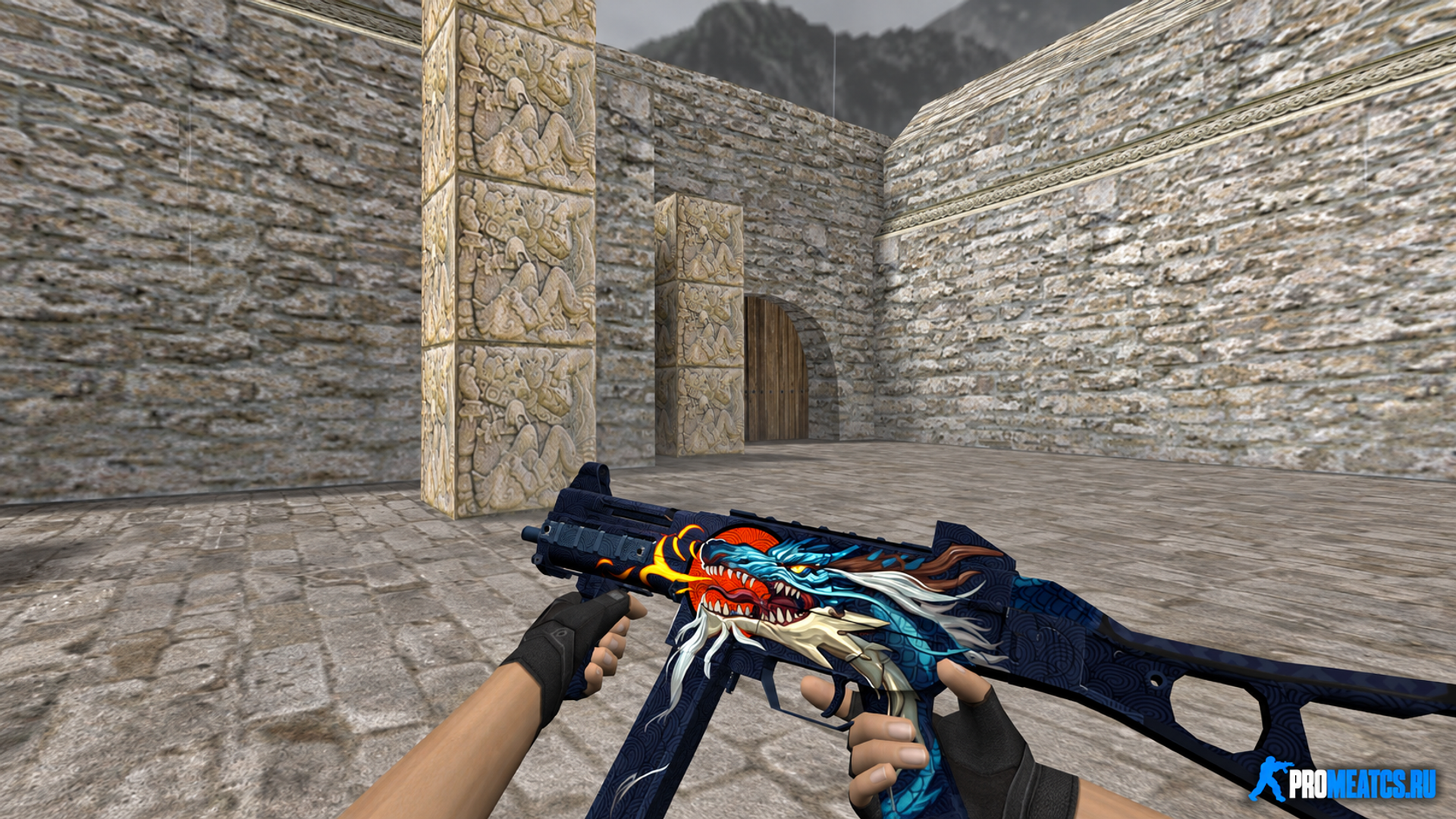 UMP-45 Dragonfire — модель оружия для Counter-Strike 1.6