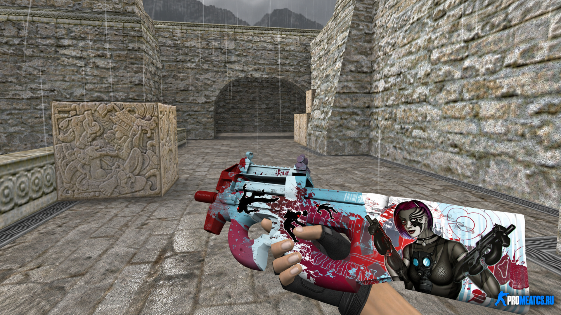 HD P90 «Silhouette» — модель оружия для Counter-Strike 1.6