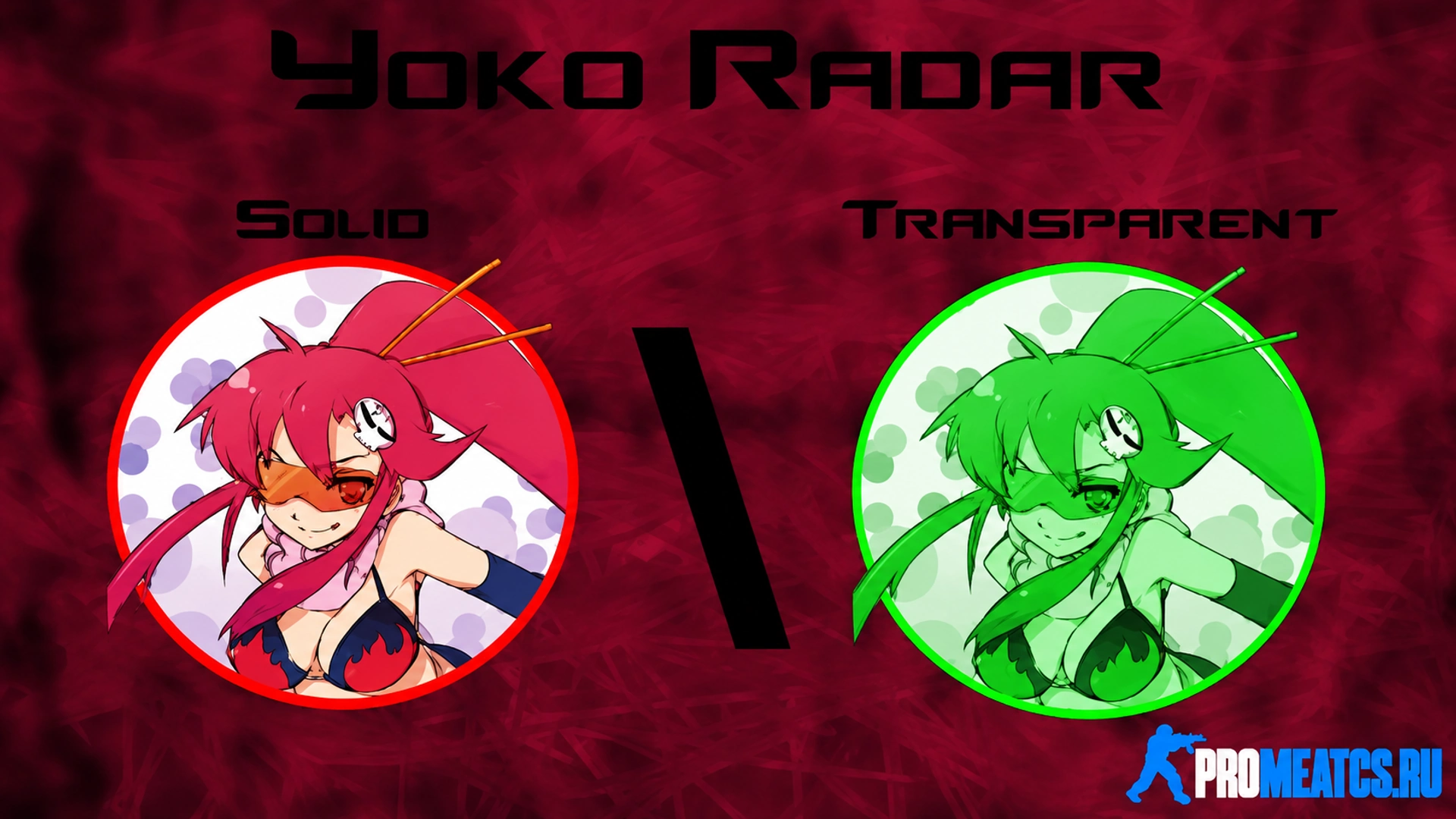 Спрайт Anime radar для CS 1.6 - Аниме радар КС 1.6 — оформление игры для Counter-Strike 1.6